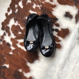 FLASH SALE! Patent leather Tory Burch ballet flats